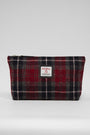 Harris Tweed Toiletries Bag A0214 Black Leather