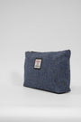 Harris Tweed Toiletries Bag HB81 Black Leather