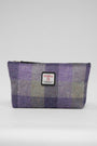 Harris Tweed Toiletries Bag - HB156 Black Leather