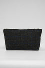 Harris Tweed Toiletries Bag - A0255 Black Leather