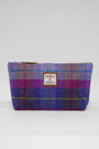 Harris Tweed Toiletries Bag A0114 Tan Leather