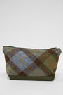 Harris Tweed Washbag - A017 (C) (Khaki)