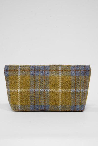 Harris Tweed Cosmetic Bag A0102 (Tan Leather)