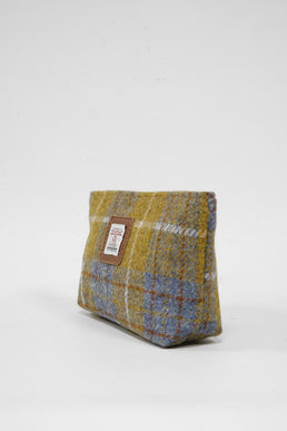 Harris Tweed Cosmetic Bag A0102 (Tan Leather)