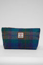 Harris Tweed Toiletries Bag - A085 (Tan Leather)