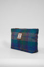 Harris Tweed Toiletries Bag - A085 (Tan Leather)