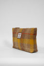 Harris Tweed Toiletries Bag A0230 (Tan Leather)