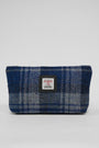 Harris Tweed Cosmetic Bag A0237 (Black Leather)