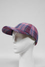 Harris Tweed Baseball Cap Pink Blue (HH)