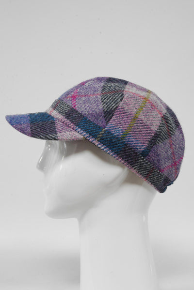 Harris Tweed Cadet Cap Lilac Pastels (HH)