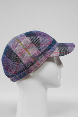 Harris Tweed Cadet Cap Lilac Pastels (HH)