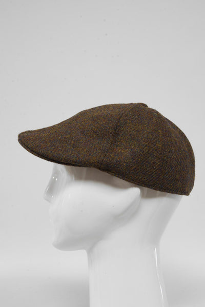 Harris Tweed Duck Bill Cap Brown Mix (HH)