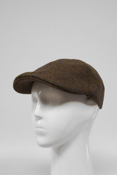 Harris Tweed Duck Bill Cap Brown Mix (HH)
