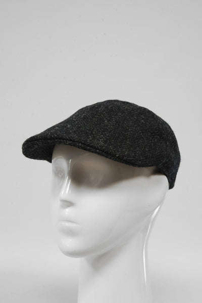 Harris Tweed Duck Bill Cap Dark Charcoal (HH)