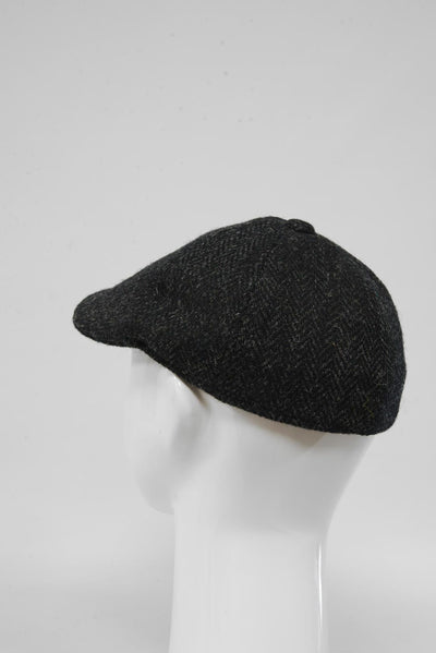Harris Tweed Duck Bill Cap Dark Charcoal (HH)