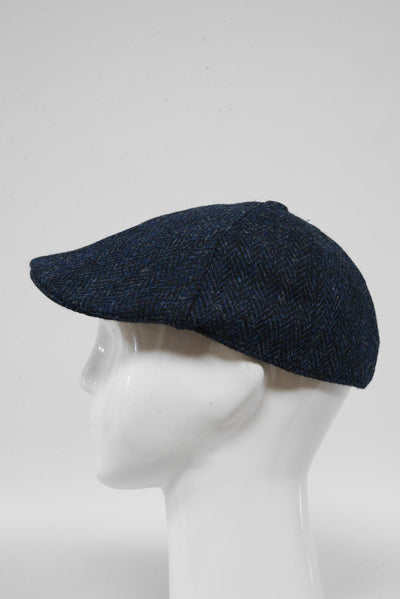 Harris Tweed Duck Bill Cap Navy HB (HH)