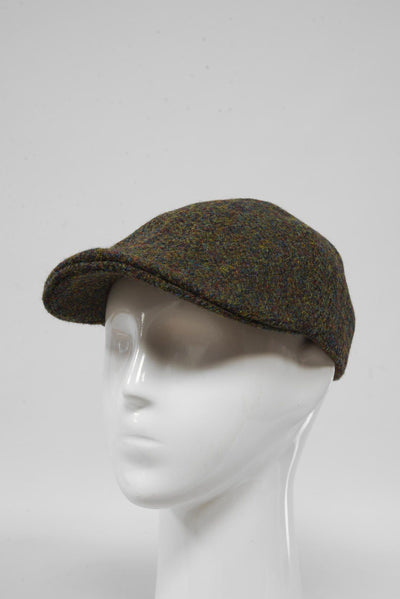 Harris Tweed Duck Bill Cap Forest Green (HH)