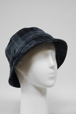 Harris Tweed Ladies Bucket Hat Black/Grey Check (HH)