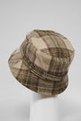 Harris Tweed Ladies Bucket Hat Oatmeal Check (HH)