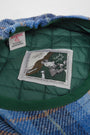 Harris Tweed Baker Boy Hat Blue Pastel Check (GC)