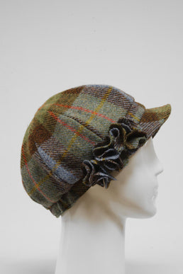 Harris Tweed Ladies Flower Hat (HW) A017