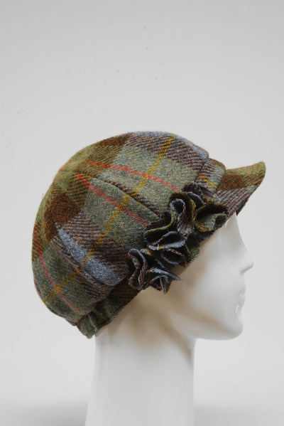 Harris Tweed Ladies Flower Hat (HW) A017