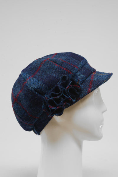 Harris Tweed Ladies Flower Hat (HW) A075