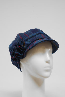 Harris Tweed Ladies Flower Hat (HW) A075