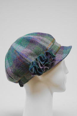 Harris Tweed Ladies Flower Hat (HW) A0173