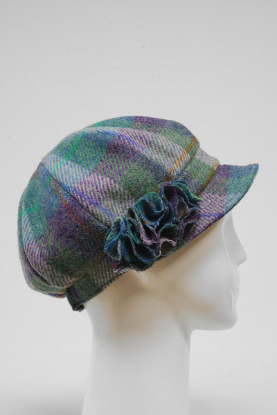 Harris Tweed Ladies Flower Hat (HW) A0173
