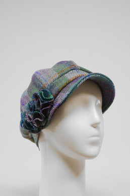 Harris Tweed Ladies Flower Hat (HW) A0173