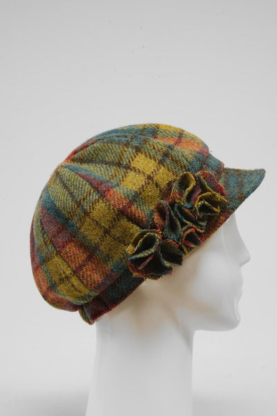 Harris Tweed Ladies Flower Hat - A0194 (HW)