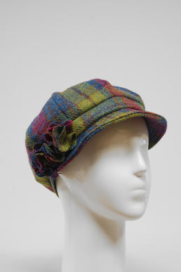Harris Tweed Ladies Flower Hat (HW) A0195