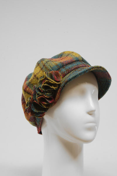 Harris Tweed Ladies Flower Hat - A0194 (HW)