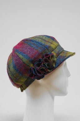 Harris Tweed Ladies Flower Hat (HW) A0195