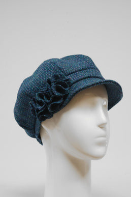 Harris Tweed Ladies Flower Hat (HW) A0197
