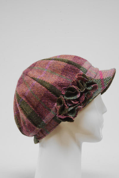 Harris Tweed Ladies Flower Hat (HW) A0254