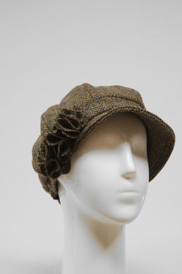 Harris Tweed Ladies Flower Hat (HW) - HB40
