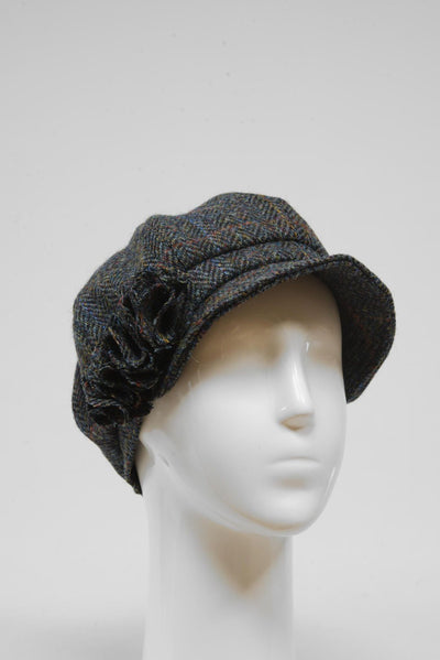 Harris Tweed Ladies Flower Hat (HW) HB80