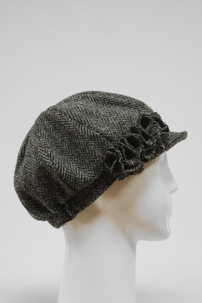 Harris Tweed Ladies Flower Hat (HW) HB64