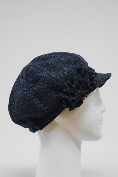 Harris Tweed Ladies Flower Hat (HW) - HB104