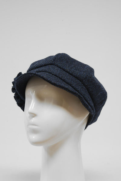 Harris Tweed Ladies Flower Hat (HW) - HB104