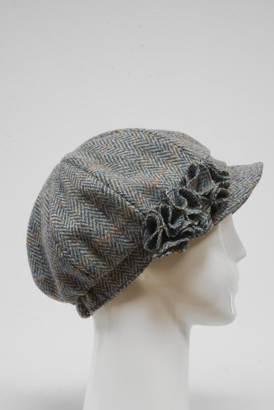 Harris Tweed Ladies Flower Hat (HW) HB132