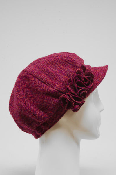 Harris Tweed Ladies Flower Hat (HW) HB120