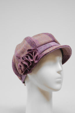Harris Tweed Ladies Flower Hat (HW) HB145