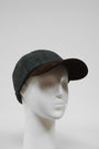 Harris Tweed Baseball Cap Green Windowpane (HW)