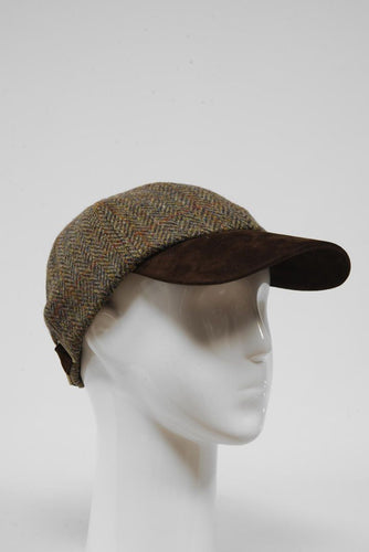 Harris Tweed Baseball Cap - HB40 (Suedette) (HW)