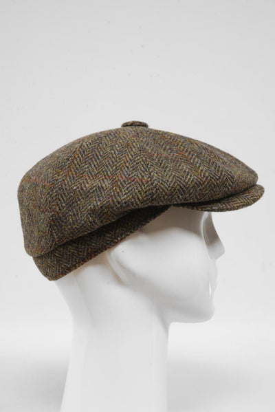 Harris Tweed 8 Piece Flat Cap HB40 (HW)