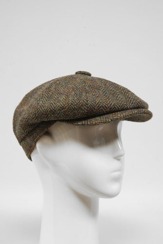 Harris Tweed 8 Piece Flat Cap - HB40 (HW)