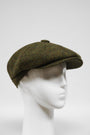 Harris Tweed 8 Piece Flat Cap Woodland Green (HW)